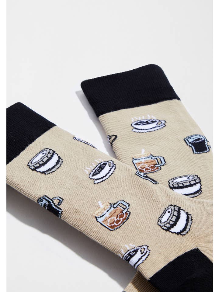 BeCoffee Beige - 100% Organic Cotton Socks for wholesale on Faire2