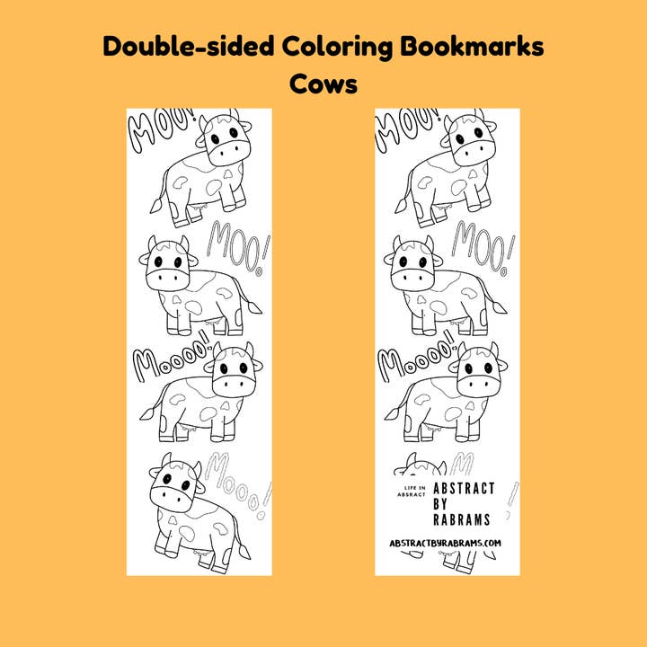 AbstractbyRabrams - Wholesale Bookmark - Coloring Bookmarks - Pack of 4 Unique Designs4