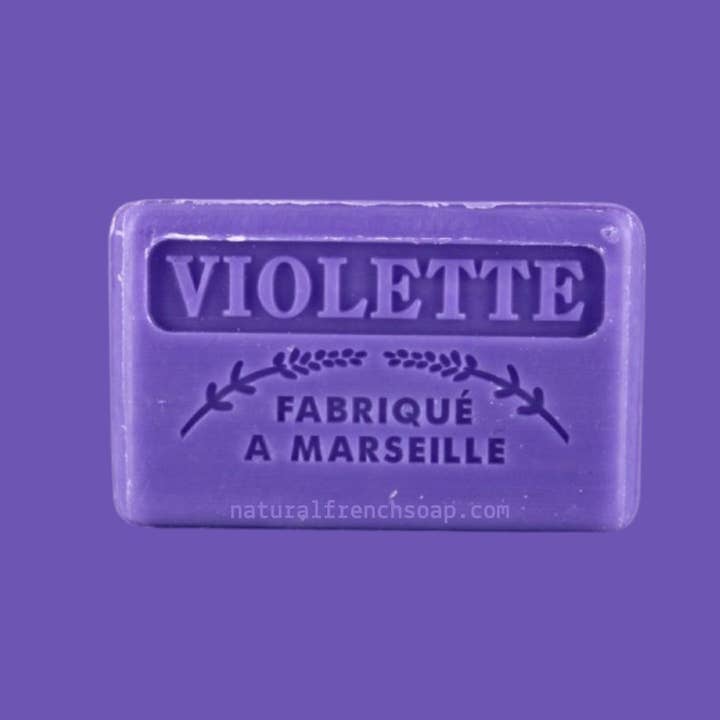 French Soap Wholesale - Wholesale Bar Soap - 125g Violet Wholesale French Soap