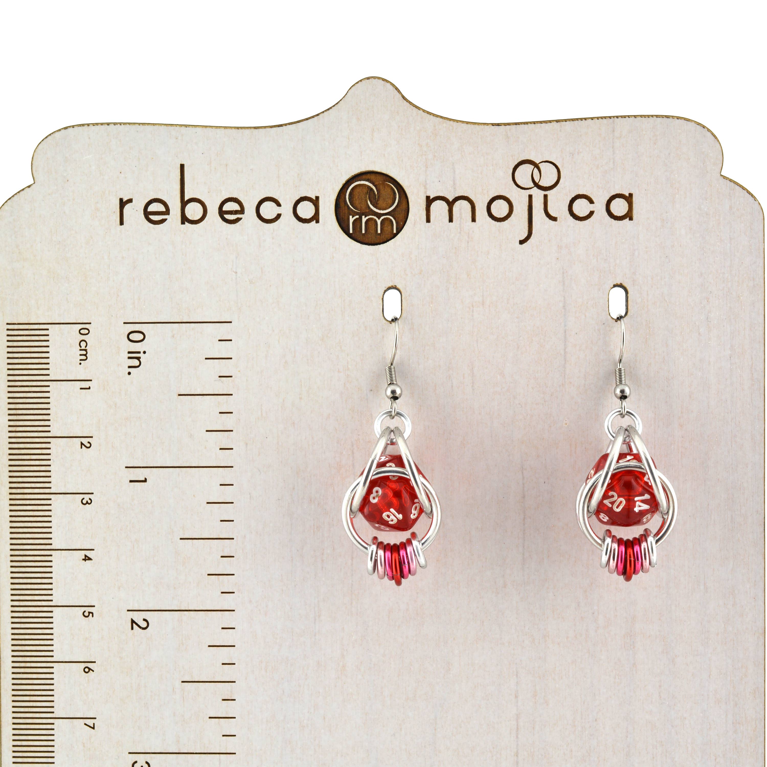 Rebeca Mojica Jewelry - Wholesale Dangle Earrings - d20 Earrings - LGBTQ Rainbow or Ombre Coil9
