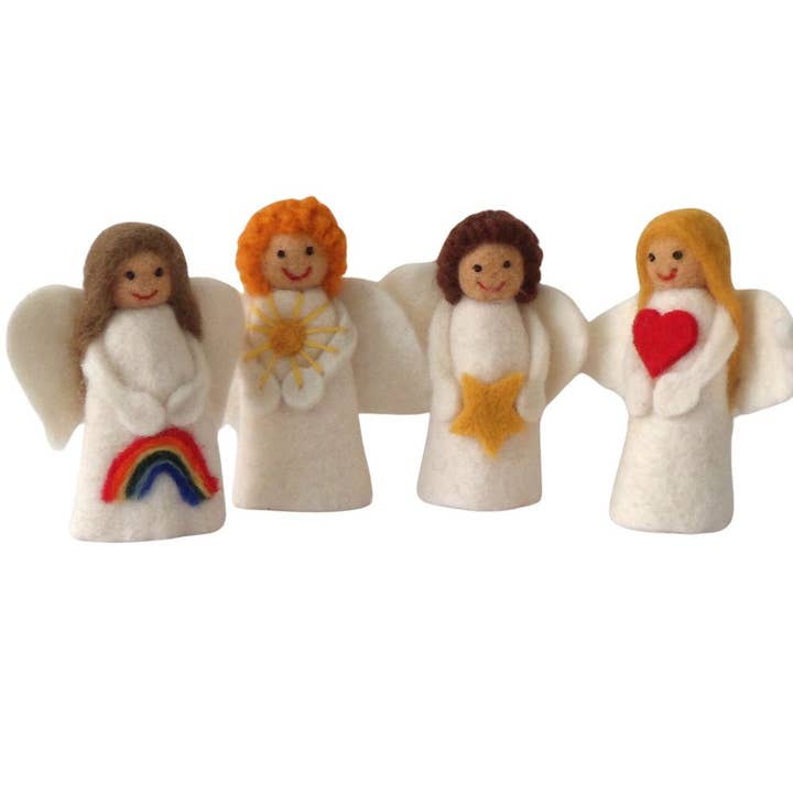 Heart, Rainbow, Star And Sun Angels for wholesale by Koseli Handmade