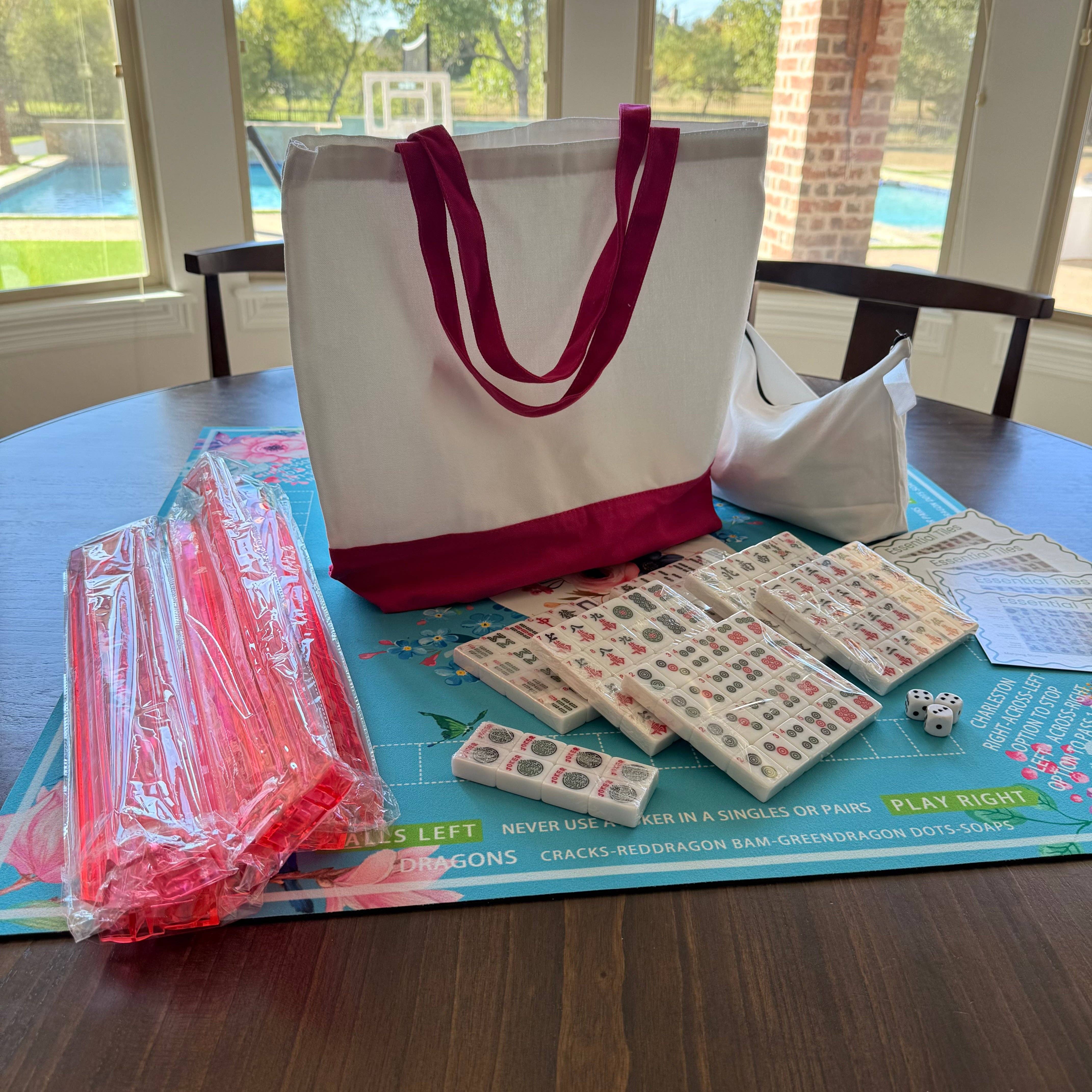 Mahjong Studios - Wholesale Board Game - All In One - Mahjong Tile Set + Bag - American Mahjong Set 152 Tiles6