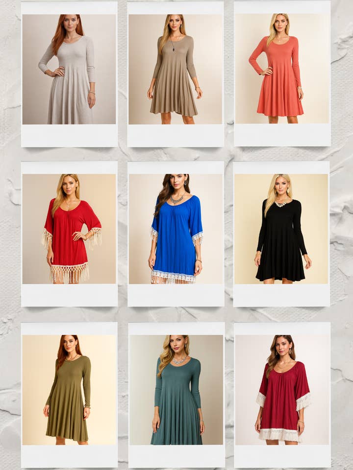 Swing Knit & Boho Fringe Styles (Bundle) total 134pcs for wholesale by LTX Sportswear