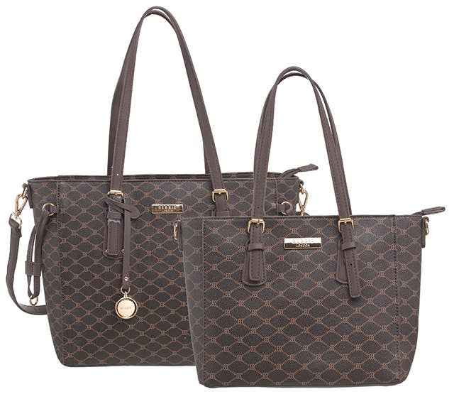 Bessie London - Wholesale Shoulder Bag - Women's - MONOGRAM 2 IN 1 SHOULDER BAG28