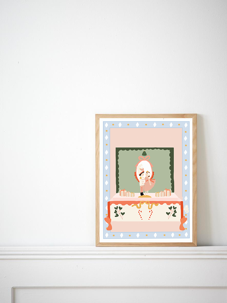 LE PAPIER GRAPHIQUE - Wholesale Gewone wenskaart - Het Winterballet - Eenvoudige Kaart2