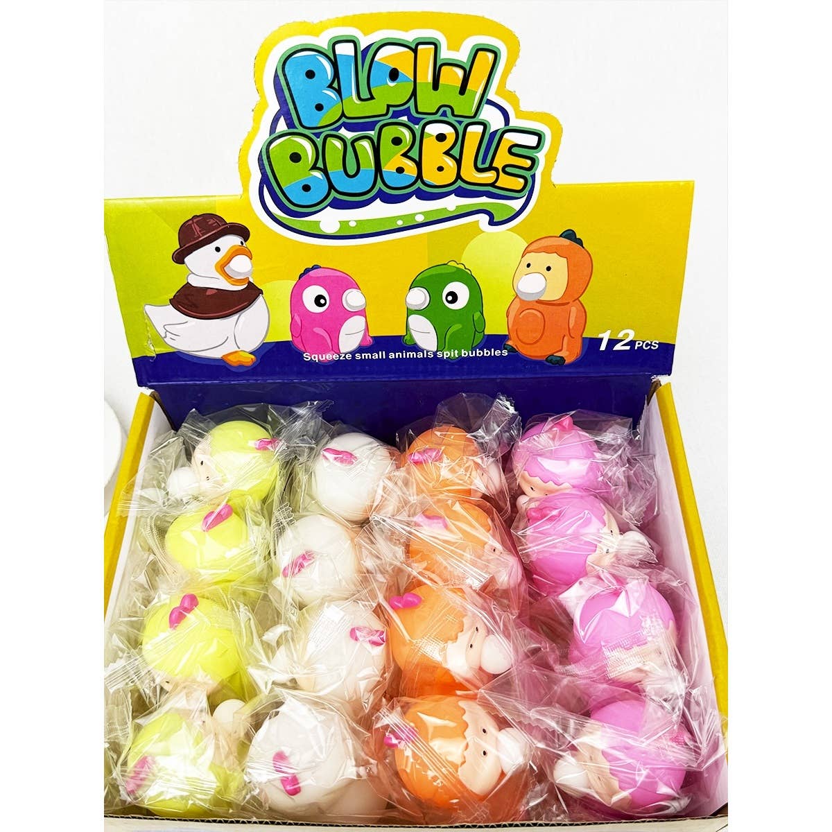 MIX COLOR Cute Babies Spit Bubbles Squeeze Toys for wholesale on Faire7