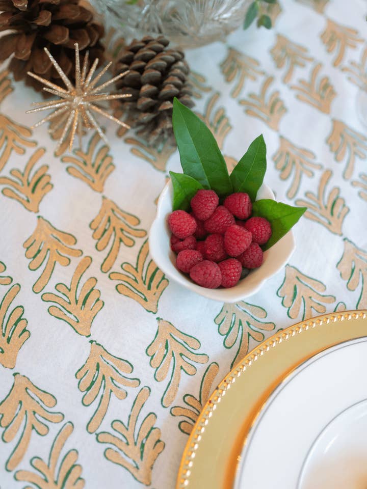 Table Runner - Palmetto, Evergreen & Gold for wholesale by Mended