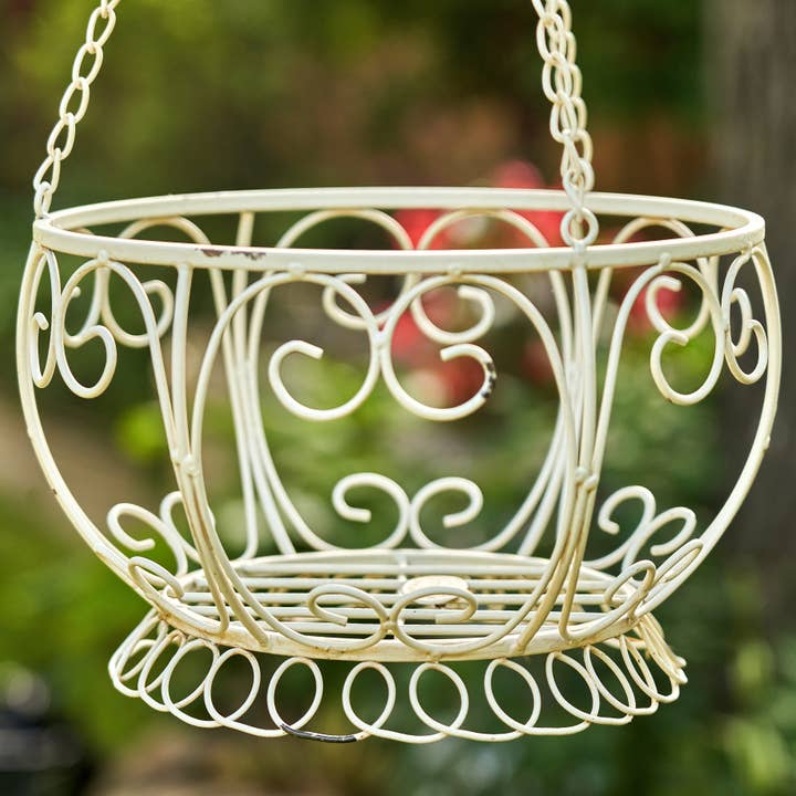 Zaer Ltd. International - Wholesale Hanging Planter - Hanging Iron Basket Planter "Paris 1968" - 3 Colors9