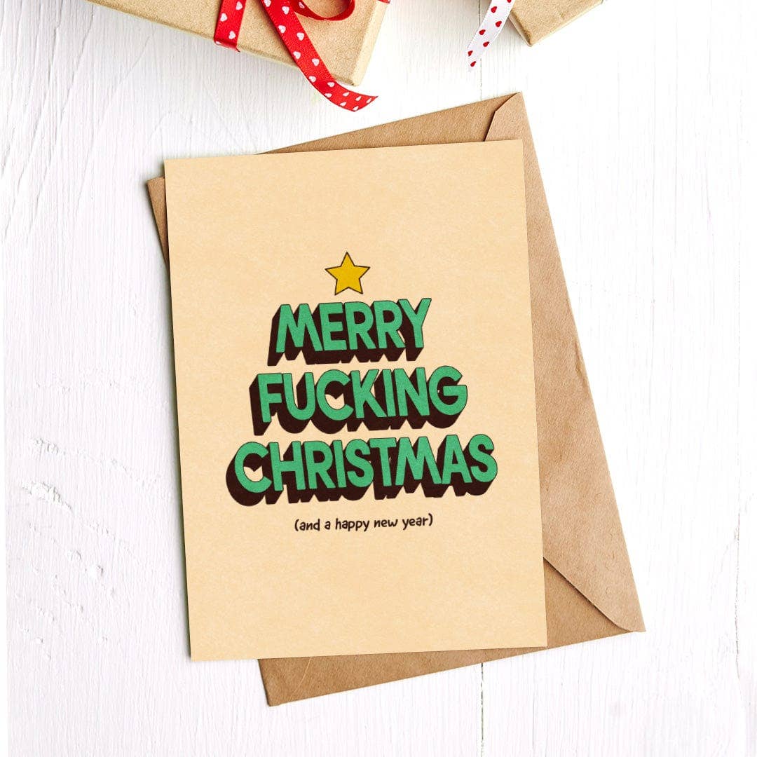 Big Moods - Wholesale Christmas Card - "Merry Fuc*ing Christmas" Greeting Card2