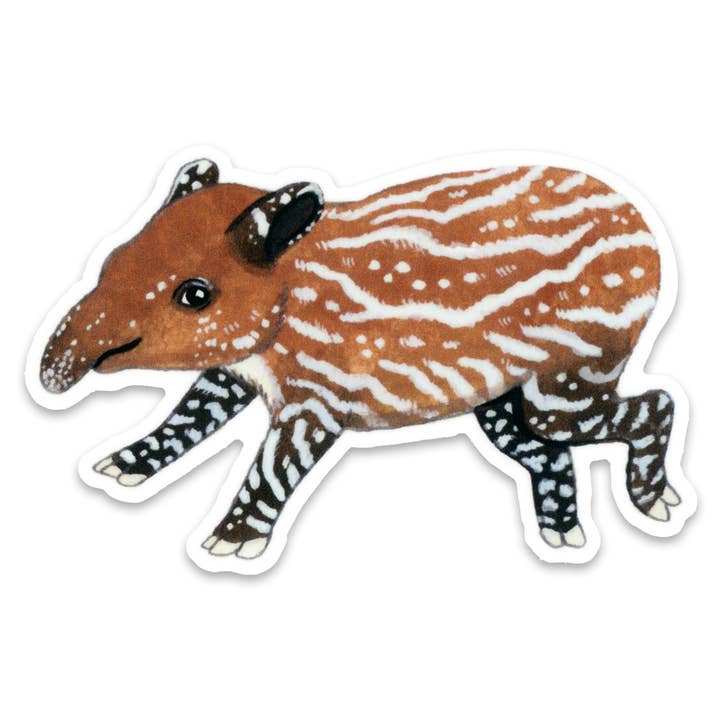 Baby Tapir Sticker for wholesale by Party Mouse Studio