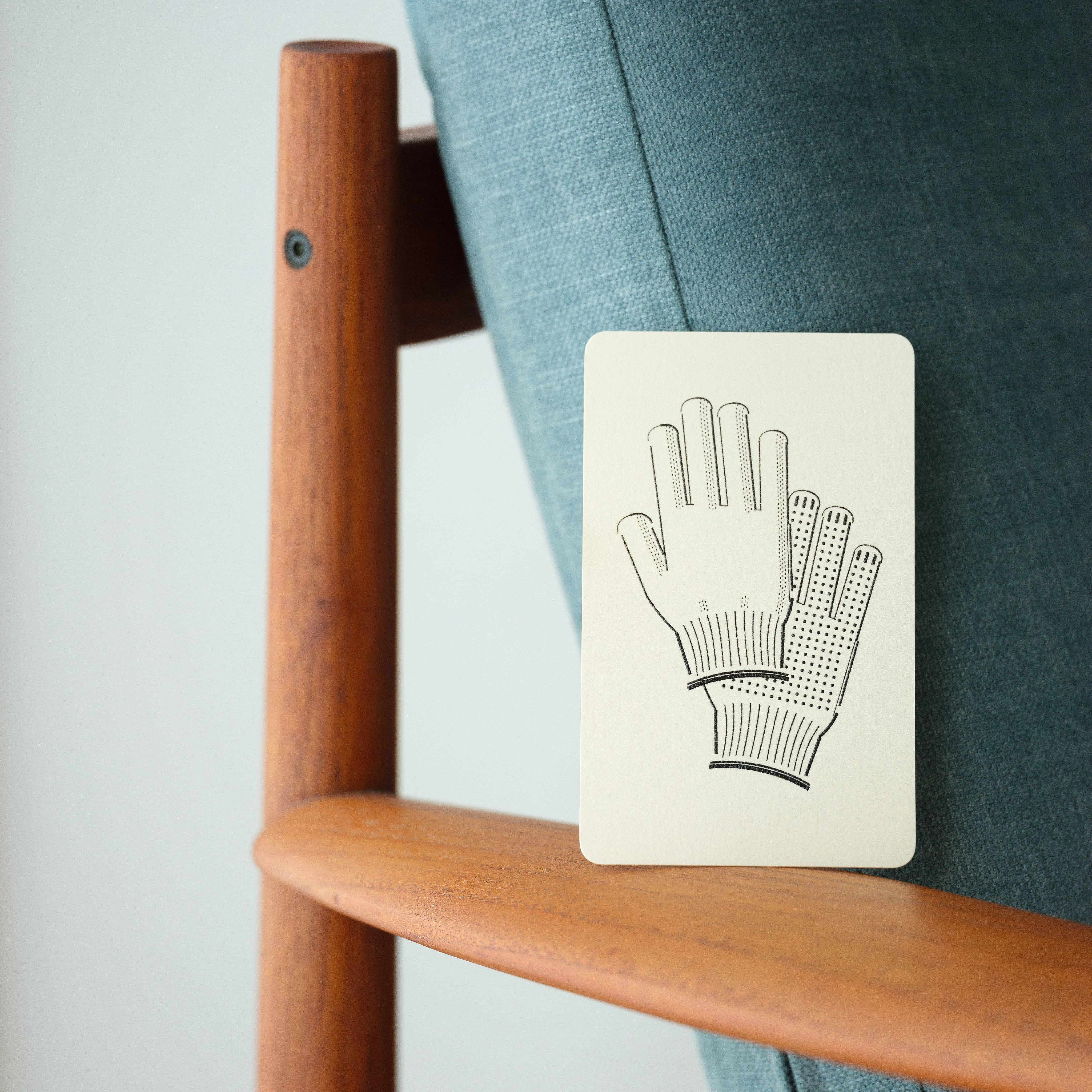 Nandaka – wholesale Everyday greeting card – Handmade Embossed Card | Home Series: Work Gloves6