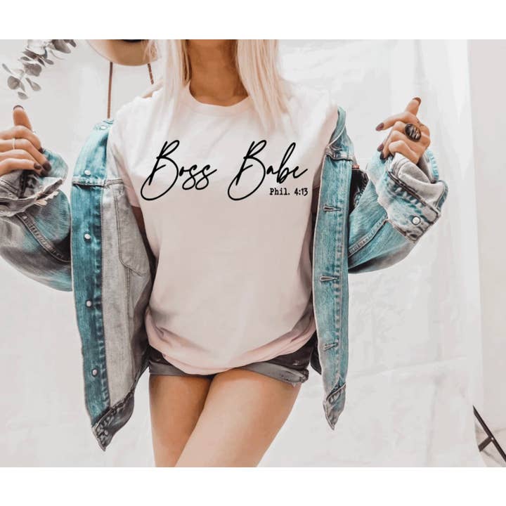 VibeClothing - Wholesale Screen Printed T-Shirt - Women's - Boss Babe T-shirt
