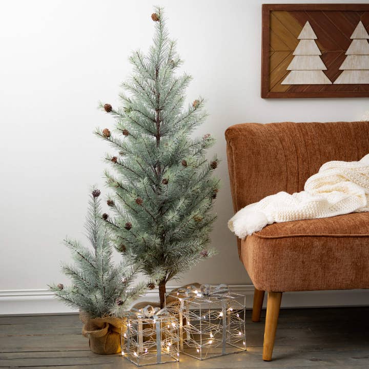 Sullivans Home Decor - Wholesale Artificial Christmas Tree - Snowy Mini Pinecone Tree