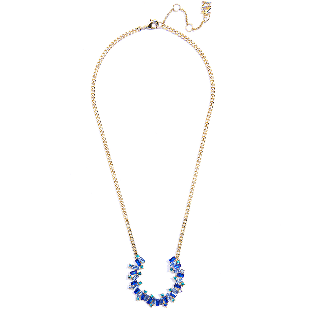 ZENZII Jewelry - Vendita all'ingrosso Collana con ciondolo/pendaglio - Collana con ciondolo decorato con cristalli colorati.3