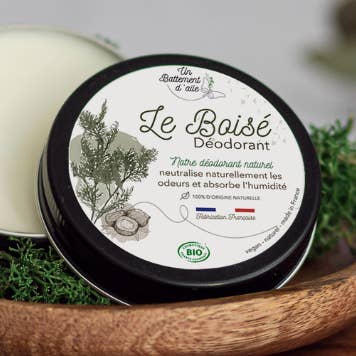 Deodorante vegano solido naturale biologico - Le Boisé per la vendita all'ingrosso da parte di Un Battement d’aile