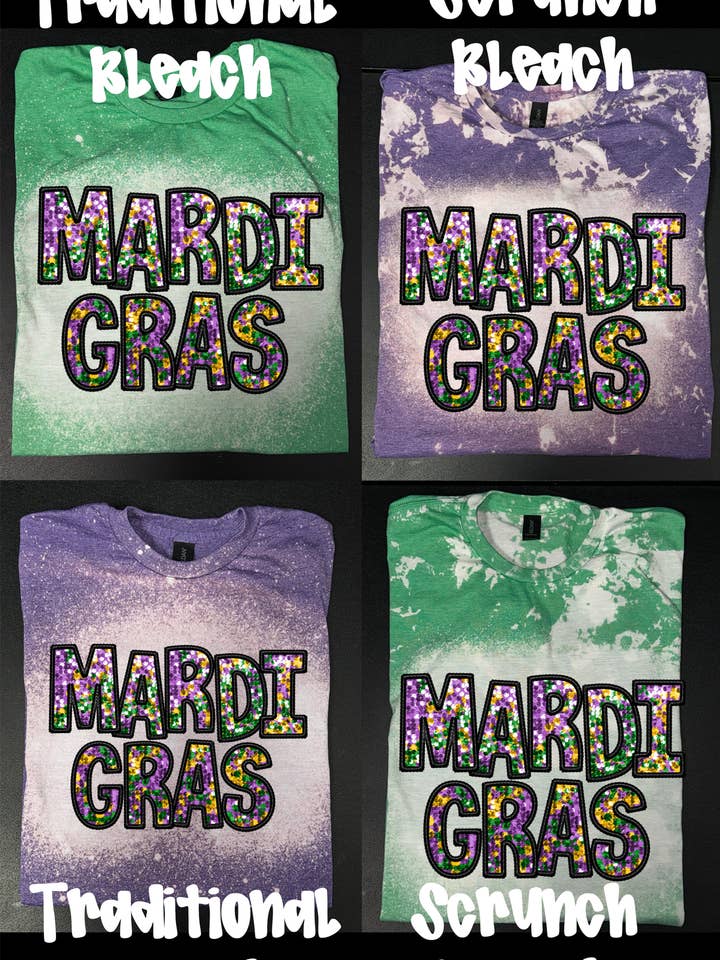 Mardi Gras ---- Mardi Gras imiteret broderi med flere pailletter for engroshandel hos Southern Charm Boutique