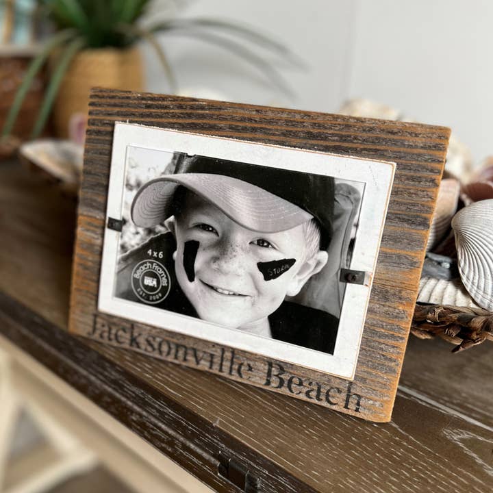 Beach Frames LLC - Wholesale Picture Frame - Name Drop Reclaimed Wood Mini Frames - Eco Friendly