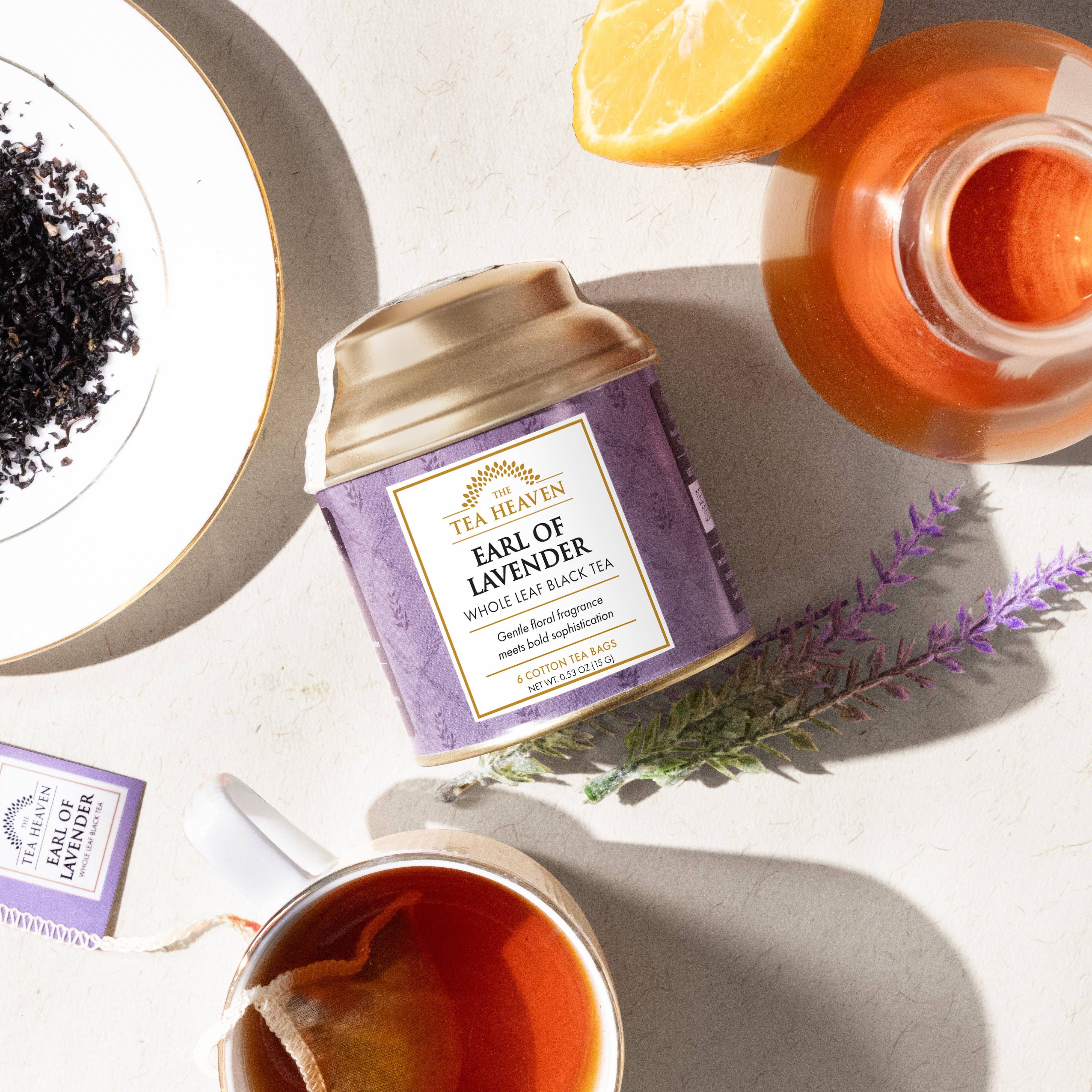 The Tea Heaven - Wholesale Tea Bags - Earl of Lavender Mini Tea Bag Canister2
