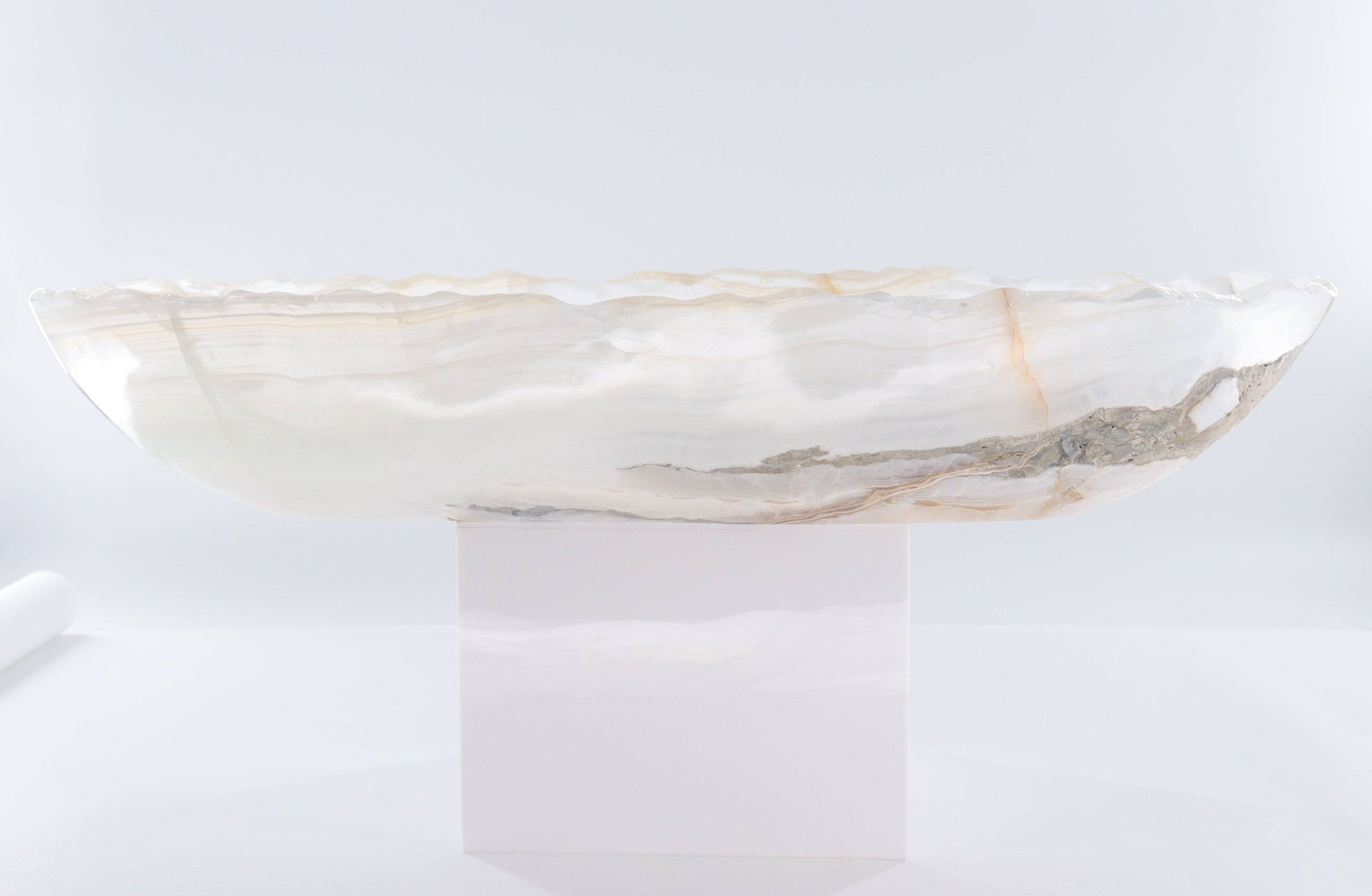 Mi Esperanza Minerals - Wholesale Decorative Plate/Dish/Bowl - Onyx Canoe Bowl3