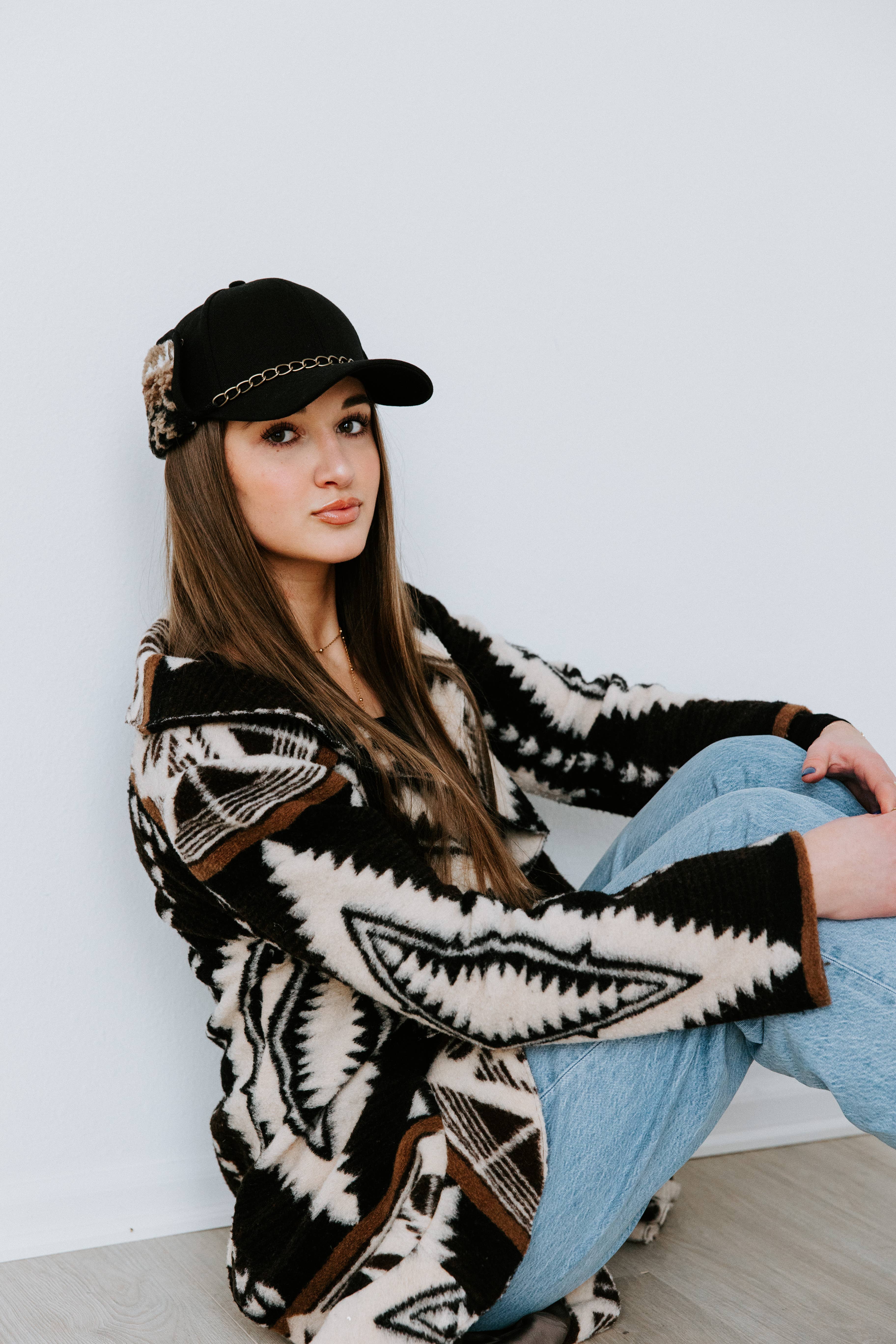 Grace 'n Grit - Wholesale Trapper/Bomber Hat - Women's - Onyx Outlaw Earflap Trapper Hat2