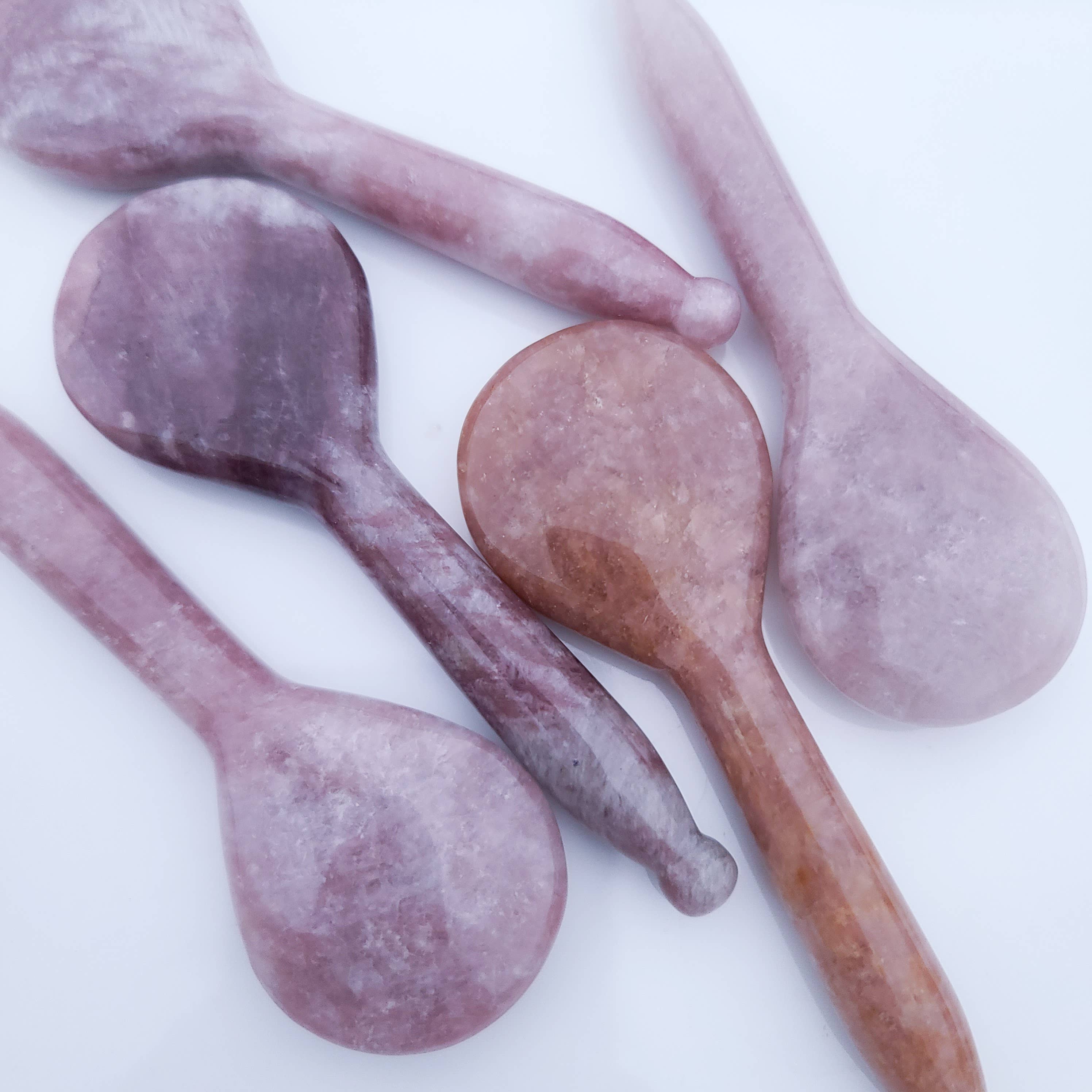 Wilder North - Wholesale Gua Sha Tool - Strawberry Quartz Gua Sha Spoon8