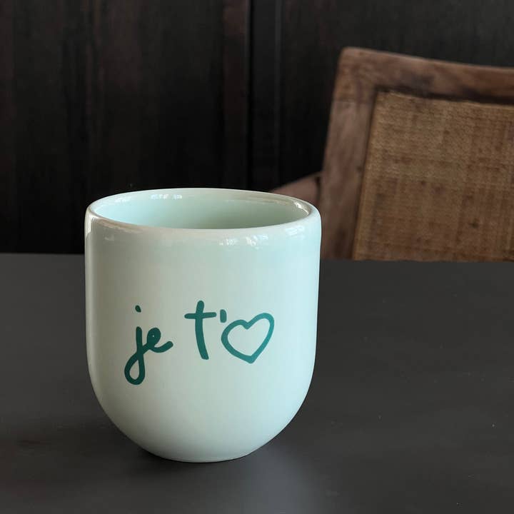 Sisi, house of style - Wholesale Koffiemok - Beker Sisi, Je'team groen