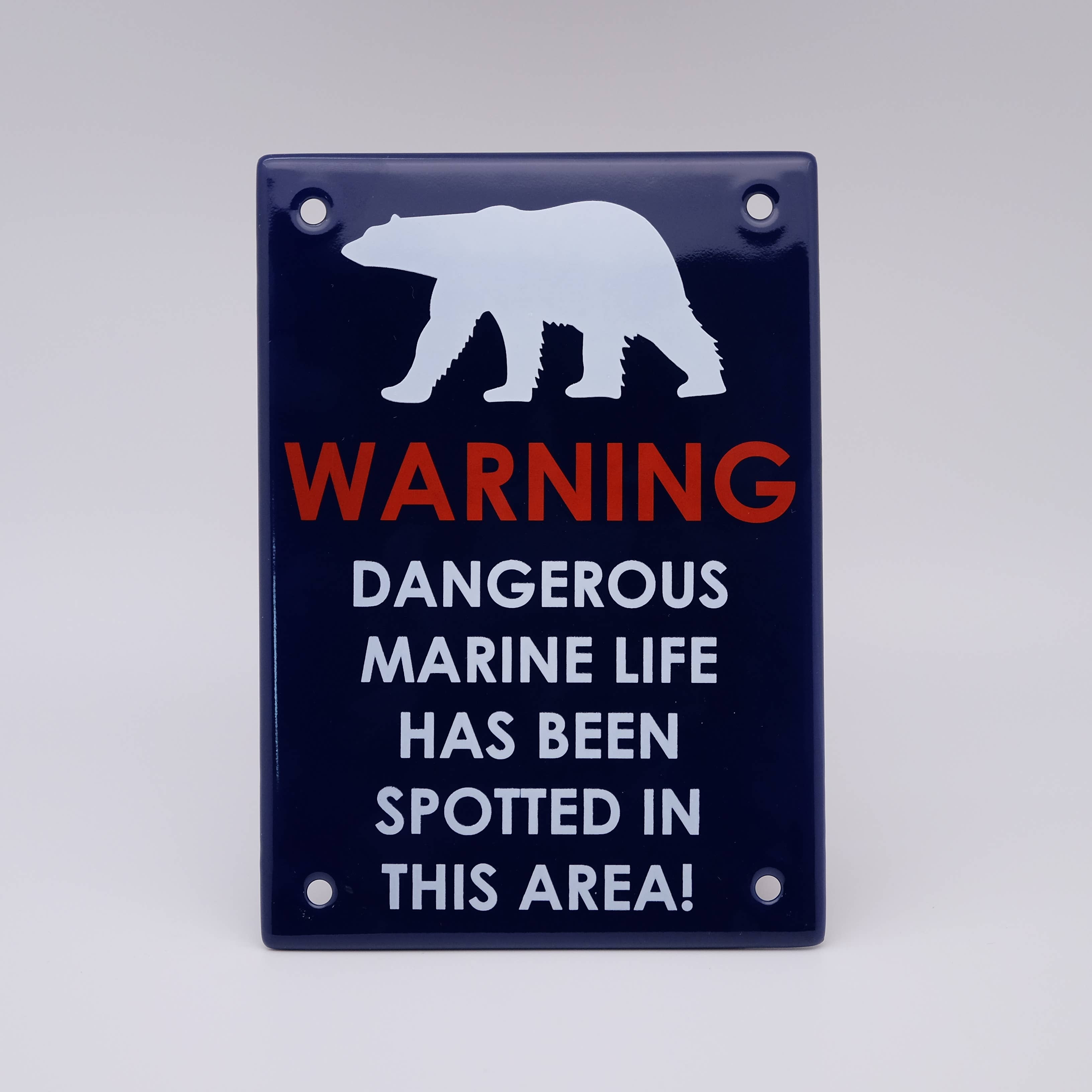 Emalco Enamelware - Wholesale Sign - Rectangle enamel sign 12x17 cm | Svalbard3