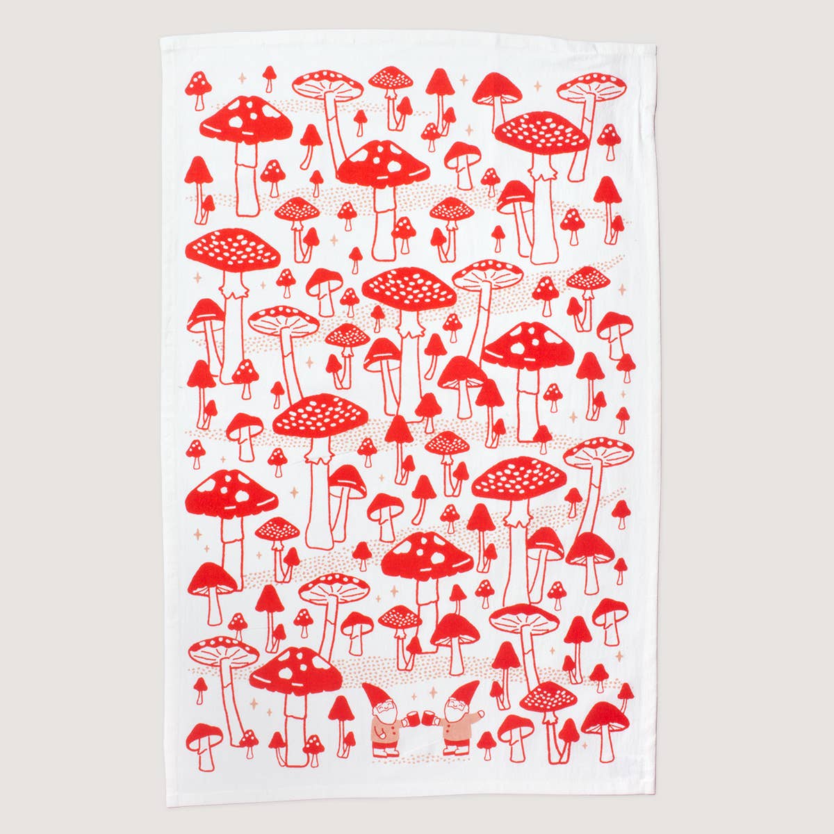 Seltzer Goods - Wholesale Tea Towel - Gnome Mushroom Tea Towel1