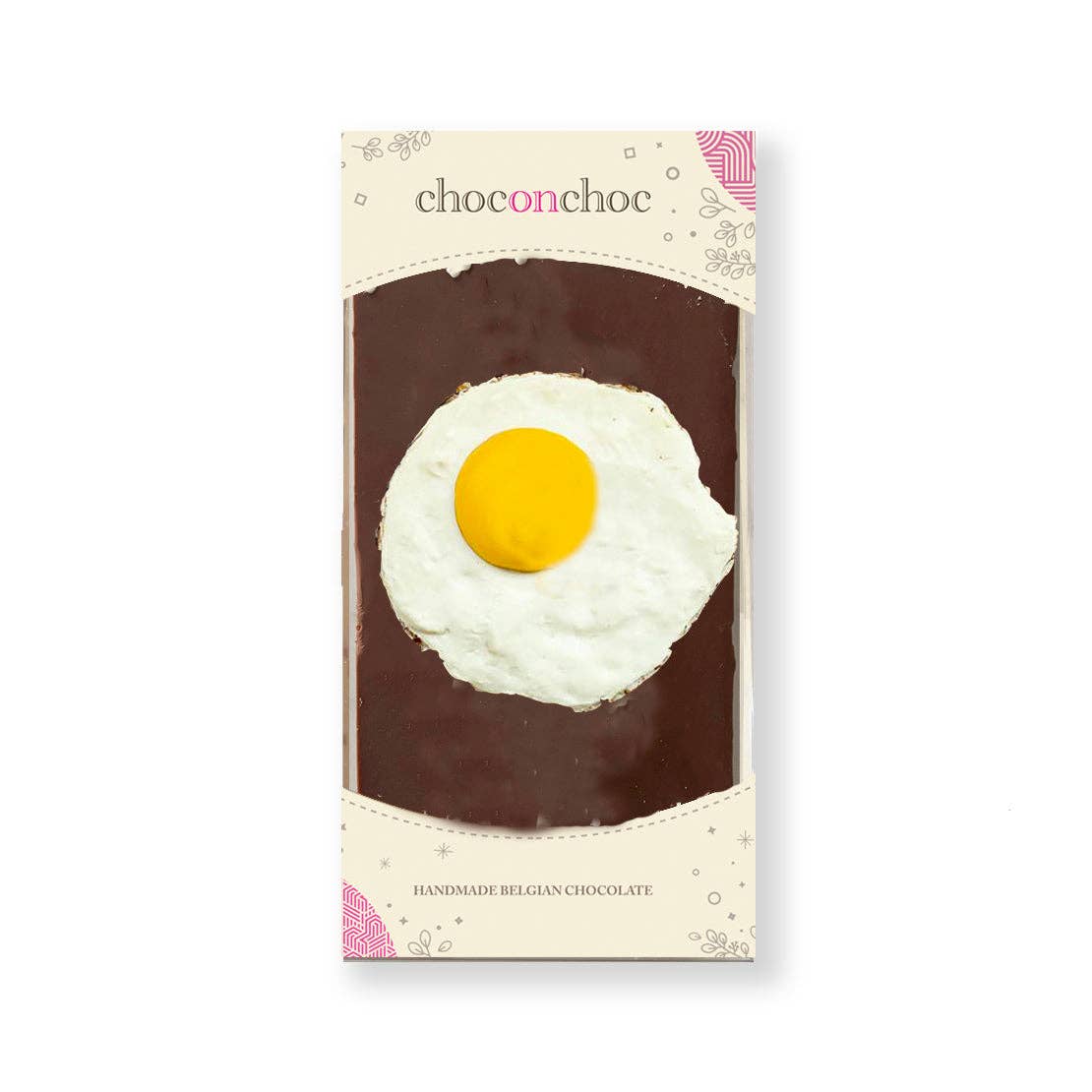 Choc on Choc – wholesale Chocolate bar – Fried Egg Chocolate Bar0