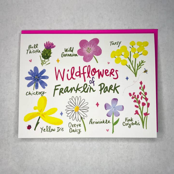 Tarjeta de felicitación Wildflowers of Franklin Park para venta al por mayor de Jesse Haley