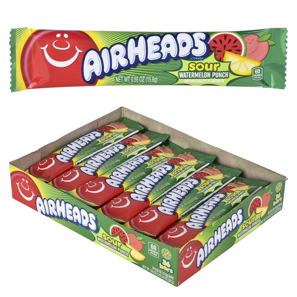 La Luna Bella - Toys - Wholesale Hard Candy - Airheads Sour Watermelon Punch - LLB Candy0
