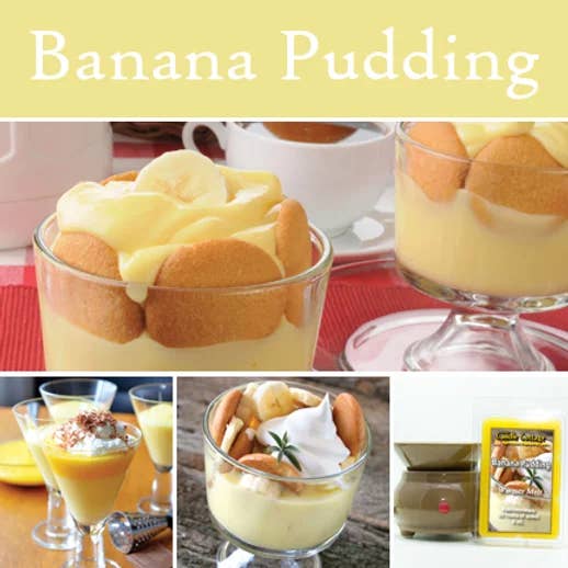 Banana Pudding Jumbo Wax Melt for wholesale by The Candle Cottage & DUOS Dual Fragrance Candles