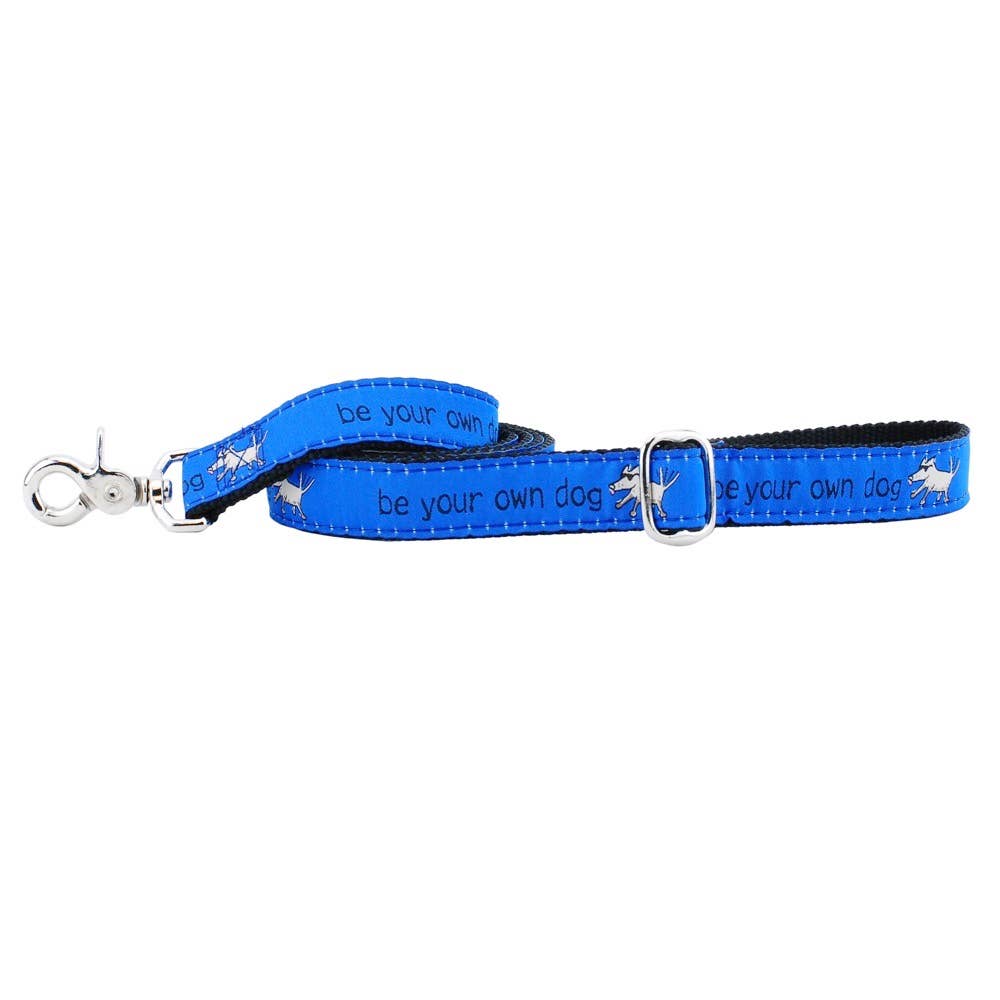2 Hounds Design - Wholesale Pet Collar - Dog - 1" Be Your Own Dog Teddy The Dog – Blue Collar3