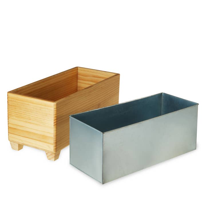 Twine - Wholesale Ice Bucket - Pine Wood Beverage Tub w/ Galvanized Steel Insert