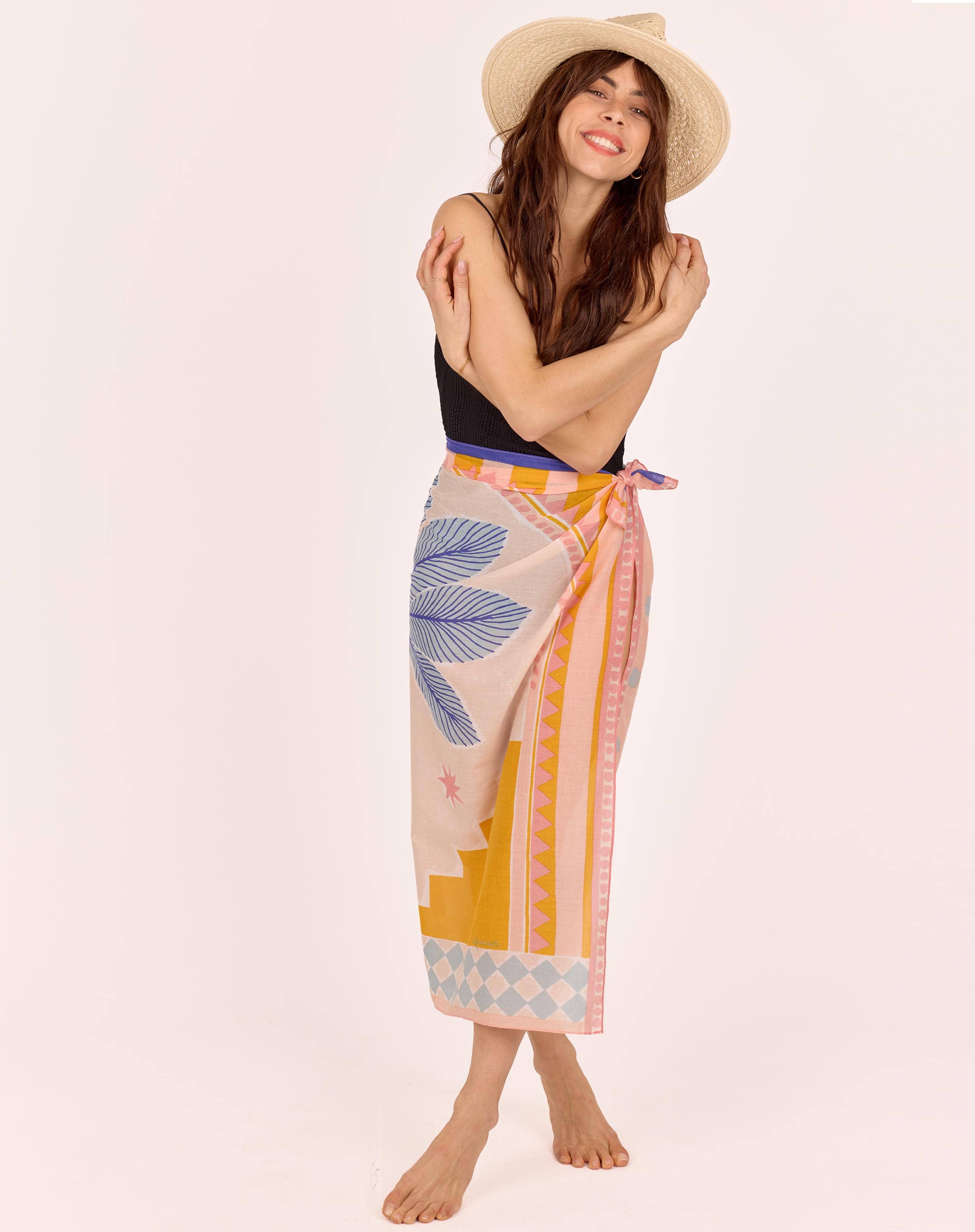 Maradji - Wholesale Scarf - Women's - BLUE SKY RIAD COTTON SCARF5