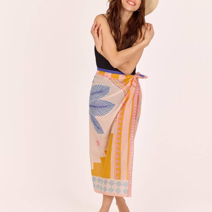 Maradji - Wholesale Scarf - Women's - BLUE SKY RIAD COTTON SCARF5