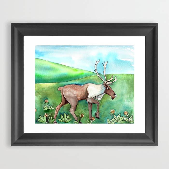 1347. Field of Cloudberries Print for wholesale by Dancing Raven Designs