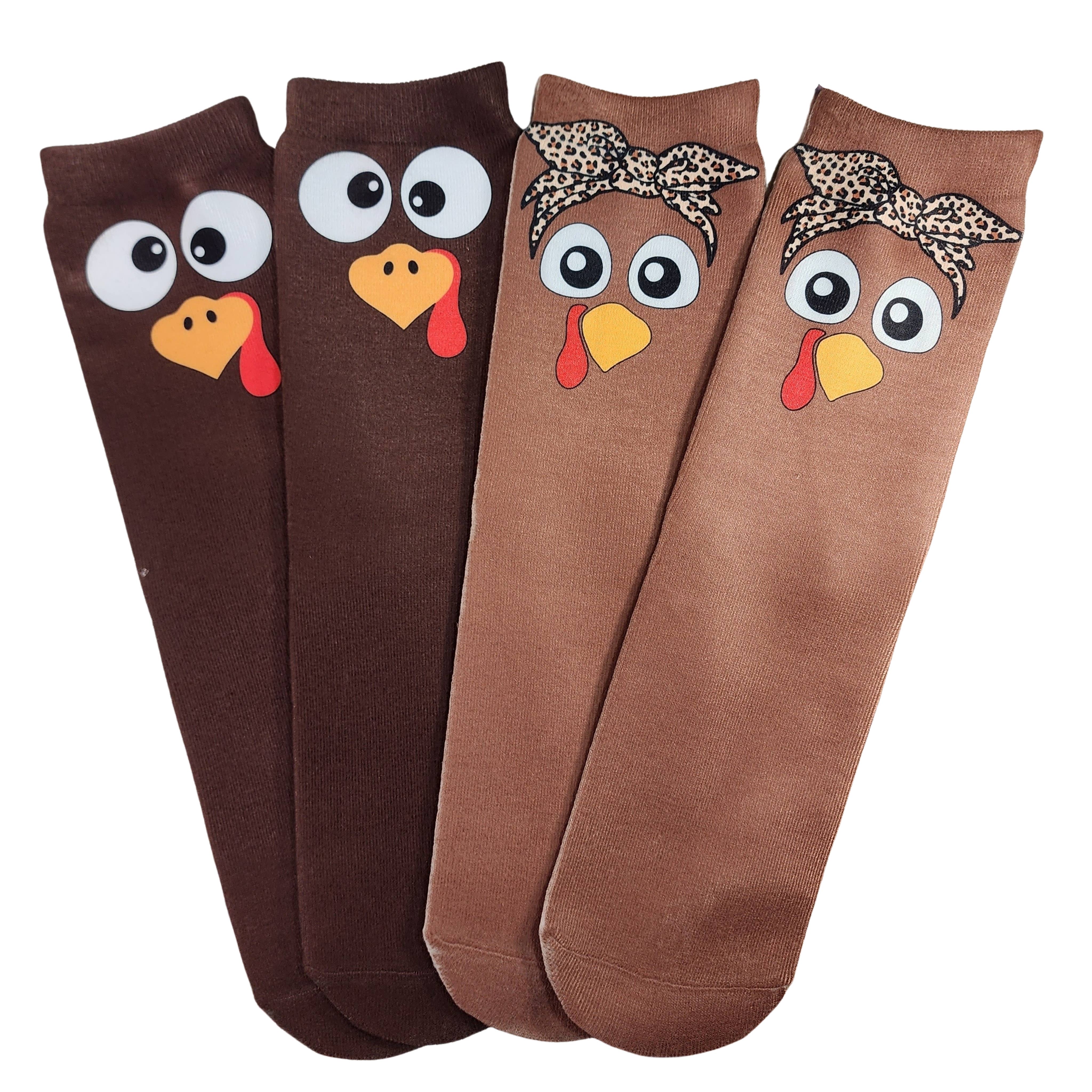 Dapper Xpressions - Wholesale Socks - Kids - Mr & Mrs Turkey Socks, Comfort and Casual, Toddler to Adult5