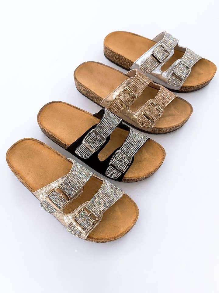 CCOCCI - Wholesale Sandals - Women's - JEWELED BIRKENSTOCK SLIDE1