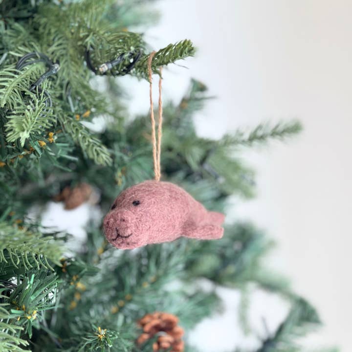 Ganapati - Wholesale Ornament - Felt Ornament - Manatee