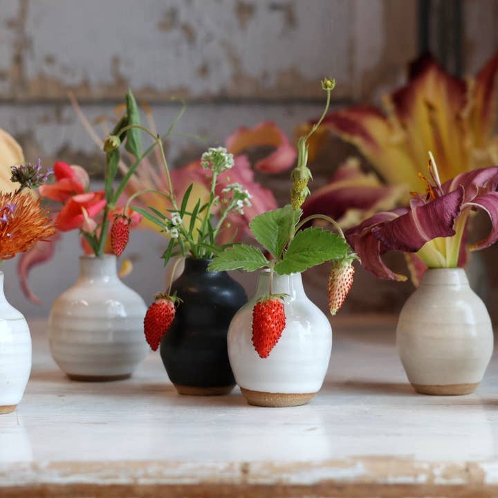 Gravesco Pottery - Wholesale Vase - Artist Choice Teeny Tiny Ceramic Vase in 3 Color Options3