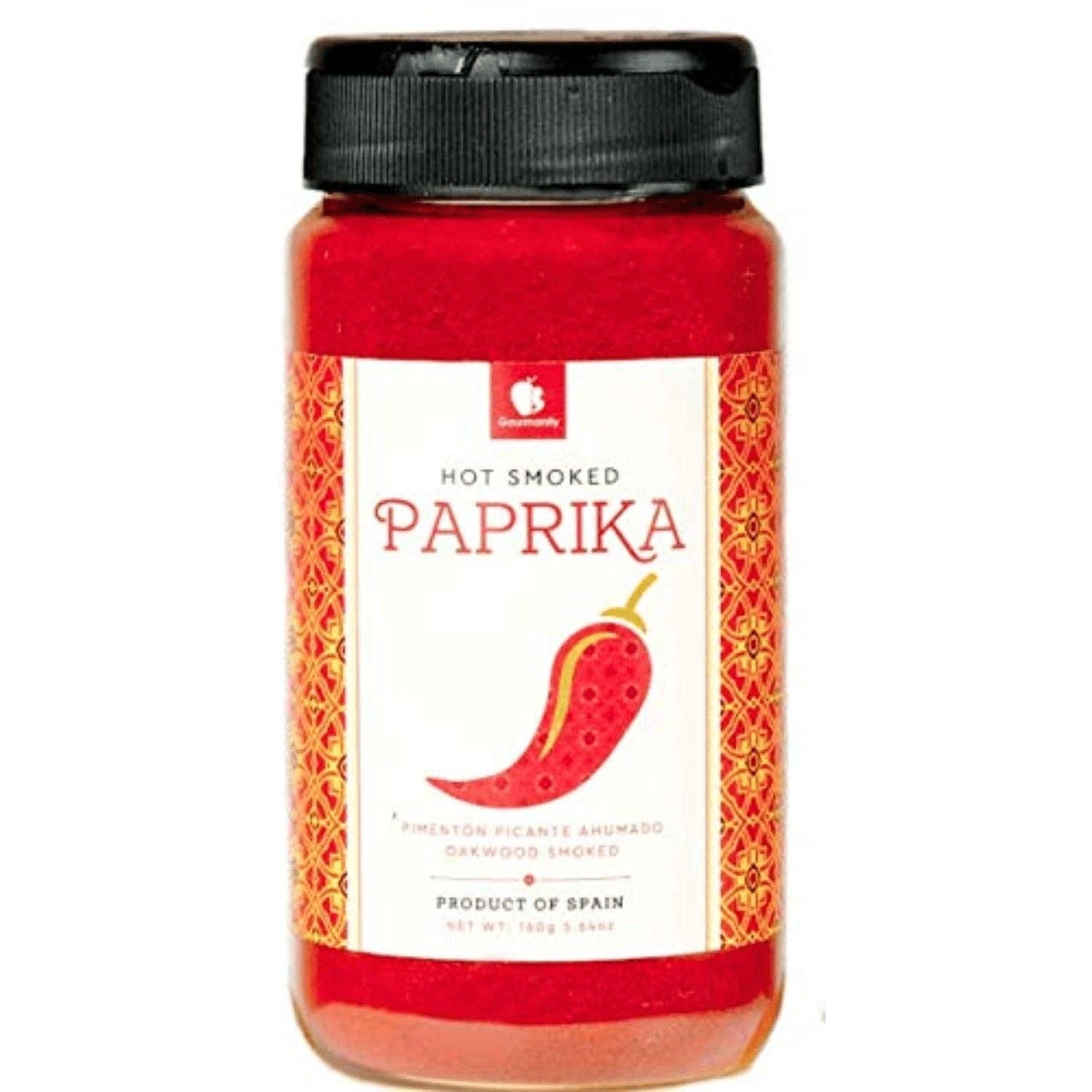 Think Distributors - Wholesale Dried Spice - Gourmanity Hot Smoked Spanish Paprika Powder Jar 5.6oz0