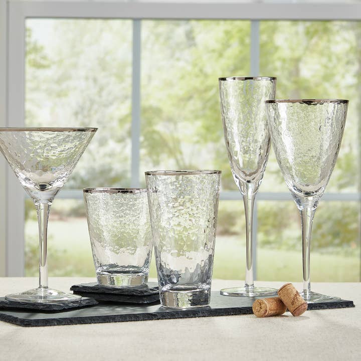 Metallic Rim Highball - Silver for wholesale by Split P