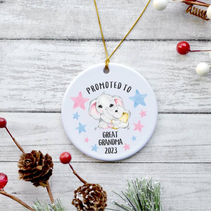 It's So Perfect - Wholesale Ornament - Promoted To Great Grandma 2023 Ornament, Great Grandma Gift2