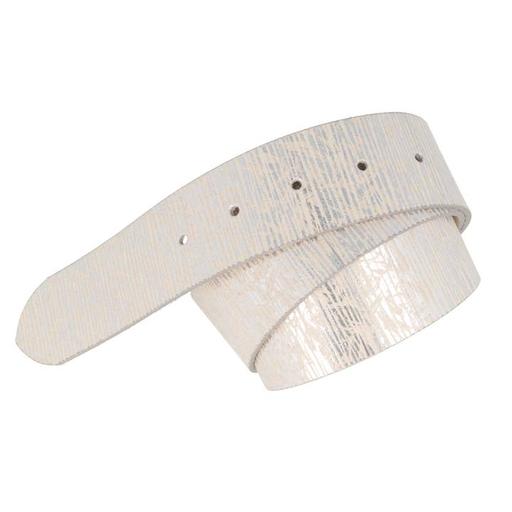 Splendido cinto largo de couro feminino prateada-ouro elegante por atacado de MGM Design e.K.