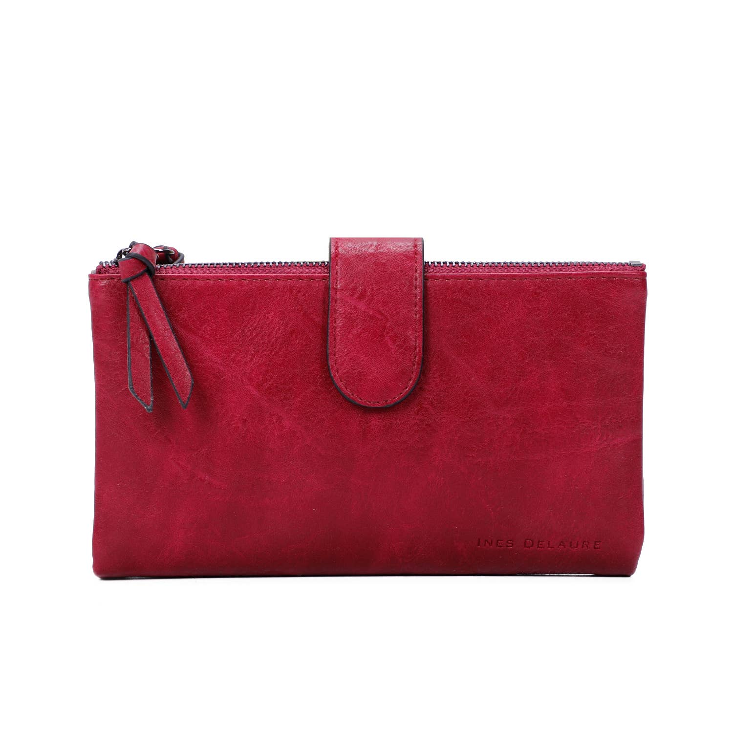 INES DELAURE – Großhandel Brieftasche – Damen – Geldbörse und Scheckbuchhalter aus weichem, mattem Material1