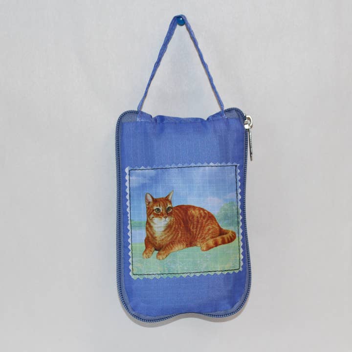 Orange Tabby Foldable Tote Bag for wholesale by E&S Pets