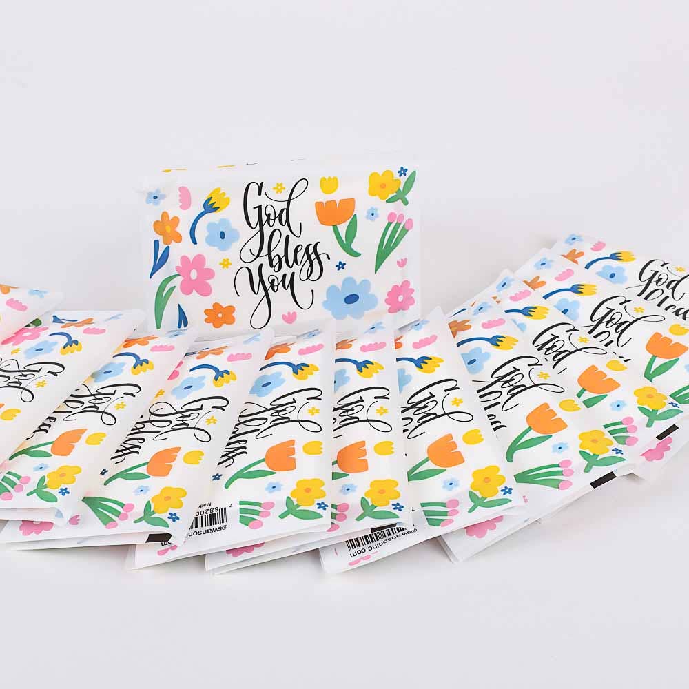 Swanson Christian Products - Wholesale Tissue Box - Tissue Packs - God Bless - Pk 122