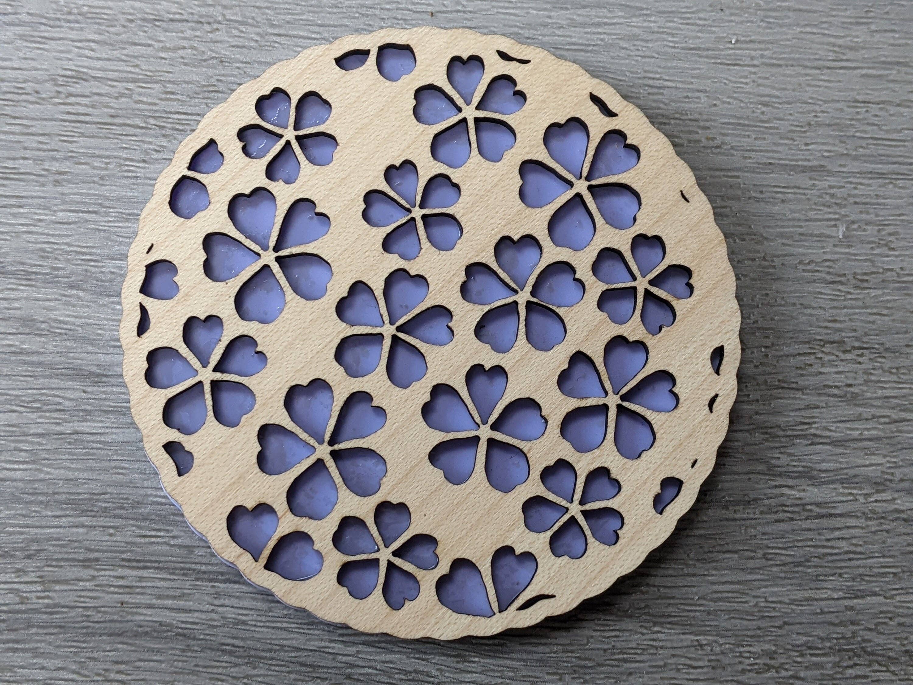 Chikai Shop - Venta al por mayor Posavasos - Juego de posavasos con motivos japoneses de 4 colores pastel0