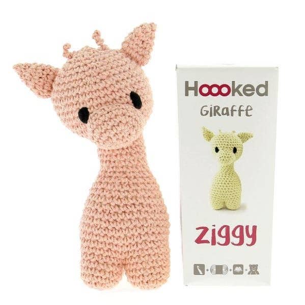 Hoooked Yarns - Wholesale Knitting/Crochet Supplies - DIY Crochet Kit Giraffe Ziggy Eco Barbante Apricot